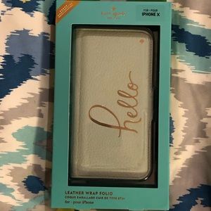 Kate Spade Leather Wrap Folio